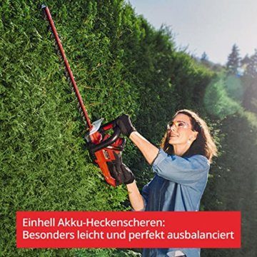 Einhell Akku Heckenschere GE-CH 1846 Li Set Power X-Change (18 V, 46 cm Schnittlänge, 15 mm Zahnabstand, ergonomischer Griff, inkl. 2,0 Ah Akku und Ladegerät) - 4