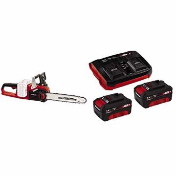 Einhell Akku-Kettensäge GE-LC 36/35 Li-Solo Power X-Change + Einhell 4512083 2X 3,0Ah & Twincharger PXC-Starter-Kit - 1