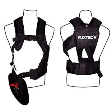 FUXTEC Profi Benzin Motorsense FX-PS152 – Profisense mit Faden und Komfort-Tragegurt – Rasentrimmer mit Antivibrationssystem – 2-Takt Freischneider Fadenspule - 4