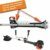 FUXTEC Profi Benzin Motorsense FX-PS152 – Profisense mit Faden und Komfort-Tragegurt – Rasentrimmer mit Antivibrationssystem – 2-Takt Freischneider Fadenspule - 6