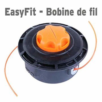 FUXTEC Profi Benzin Motorsense FX-PS152 – Profisense mit Faden und Komfort-Tragegurt – Rasentrimmer mit Antivibrationssystem – 2-Takt Freischneider Fadenspule - 8