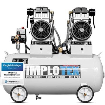 3000W 4PS Silent Flüsterkompressor Druckluftkompressor 65dB leise ölfrei flüster Kompressor Compressor IMPLOTEX - 1