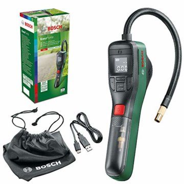 Bosch Home and Garden 603947000 elektrische Luftpumpe Mini Kompressor EasyPump (3,0 Ah Akku, 3,6 Volt, Autostop-Funktion, 150 PSI, 10,3 bar, LED, über USB-C® wiederaufladbar, in Karton) - 1