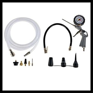 Einhell 4020450 TE-AC 36/6/8 Li OF Set-Solo Akku-Kompressor, Rot, Schwarz + Starter Kit Akku und Ladegerät Power X-Change, 18 V, 2x3,0 Ah Akku - 5