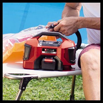 Einhell Akku-Kompressor PRESSITO 18/21 Power X-Change (18 V, max. 10.5 bar, 21 l/min Ansaugleistung, Motordrehzahl 18000 min^-1, ölfrei, ohne Akku) - 6
