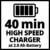 Einhell Akku-Schlagbohrschrauber-Set TE-CD 18/40 Li-i +64 (2x2,0 Ah) Power X-Change (Li-Ion, 18 V, 40 Nm, Drehzahl-Elektronik, 2-Gang-Getriebe, max. 24.000 min-1, inkl. Akkus, Ladegerät & Zubehör) - 10
