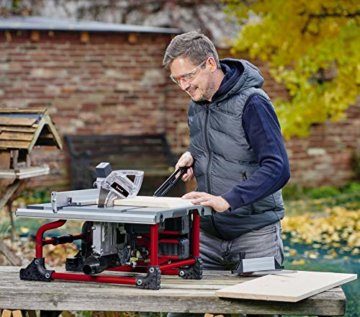Einhell Akku-Tischkreissäge TE-TS 36/210 Li-Solo Power X-Change (Lithium-Ionen, Aluminiumtisch, Tischverbreiterung, Softstart, inkl. Winkelanschlag, ohne Akku und Ladegerät) - 3