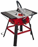 Einhell Tischkreissäge TC-TS 2025/2 U (Neuheit 2020), (max. 2.000 Watt, Verstellung für Höhe/Neigung des Präzisionssägeblatts, Parallelanschlag, Winkelanschlag +/- 60°,Auflagefläche l./r.), Rot/Silber - 1