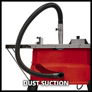Einhell Tischkreissäge TC-TS 2025/2 U (Neuheit 2020), (max. 2.000 Watt, Verstellung für Höhe/Neigung des Präzisionssägeblatts, Parallelanschlag, Winkelanschlag +/- 60°,Auflagefläche l./r.), Rot/Silber - 4