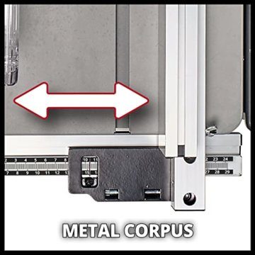 Einhell Tischkreissäge TC-TS 2025/2 U (Neuheit 2020), (max. 2.000 Watt, Verstellung für Höhe/Neigung des Präzisionssägeblatts, Parallelanschlag, Winkelanschlag +/- 60°,Auflagefläche l./r.), Rot/Silber - 6