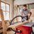 Einhell Tischkreissäge TC-TS 2025/2 U (Neuheit 2020), (max. 2.000 Watt, Verstellung für Höhe/Neigung des Präzisionssägeblatts, Parallelanschlag, Winkelanschlag +/- 60°,Auflagefläche l./r.), Rot/Silber - 7