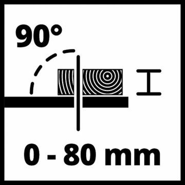 Einhell Tischkreissäge TC-TS 2225 U (max. 2200 W, Ø254 x ø30 mm Sägeblatt, Parallel-/Winkelanschlag, Softstart, neigbares Sägeblatt, Höhenverstellung bis 80 mm) - 12