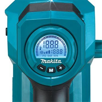 Makita DMP181Z Akku-Kompressor 11,1 bar 18V (ohne Akku, ohne Ladegerät), Petrol - 3
