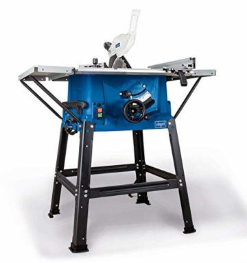 Scheppach Tischkreissäge HS100S (2000W, Schwarz, Blau, Sägeblatt Ø250mm, Schnitthöhe 85mm, Tischgröße mit Verbreiterung 642 x 940 mm, Tischhöhe 830mm) - 2