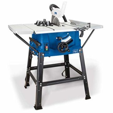 Scheppach Tischkreissäge HS100S (2000W, Schwarz, Blau, Sägeblatt Ø250mm, Schnitthöhe 85mm, Tischgröße mit Verbreiterung 642 x 940 mm, Tischhöhe 830mm) - 1