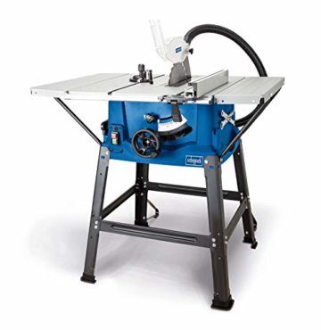 Scheppach Tischkreissäge HS100S (2000W, Schwarz, Blau, Sägeblatt Ø250mm, Schnitthöhe 85mm, Tischgröße mit Verbreiterung 642 x 940 mm, Tischhöhe 830mm) - 5