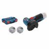 Bosch Professional 12V System Akku Winkelschleifer GWS 12V-76 (3 Trennscheiben, Scheibendurchmesser: 76 mm, ohne Akkus und Ladegerät, in L-BOXX) - 1