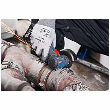 Bosch Professional 12V System Akku Winkelschleifer GWS 12V-76 (3 Trennscheiben, Scheibendurchmesser: 76 mm, ohne Akkus und Ladegerät, in L-BOXX) - 7