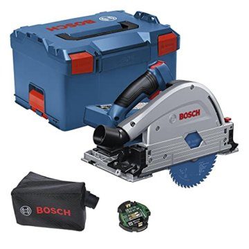 Bosch Professional BITURBO Akku Tauchkreissäge GKT 18V-52 GC (voreinstellbare Drehzahlstufen, inkl. Connectivity-Modul, ohne Akkus und Ladegerät, in L-Boxx 238) - 1