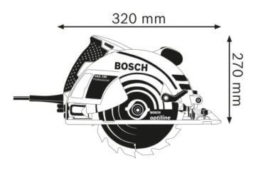 Bosch Professional Handkreissäge GKS 190 (1400 Watt, Kreissägeblatt: 190 mm, Schnitttiefe: 70 mm, in Karton) - 2