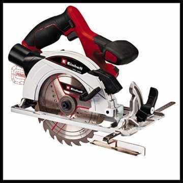 Einhell Akku-Handkreissäge TE-CS 18/165-1 Li-Solo Power X-Change (18 V, Li-Ion, Ø165 x Ø20 mm Sägeblatt, werkzeuglose Einstellung bei Schnitttiefe + Neigungswinkel, ohne Akku und Ladegerät) - 5
