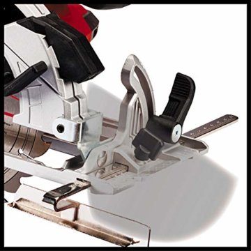 Einhell Akku-Handkreissäge TE-CS 18/165-1 Li-Solo Power X-Change (18 V, Li-Ion, Ø165 x Ø20 mm Sägeblatt, werkzeuglose Einstellung bei Schnitttiefe + Neigungswinkel, ohne Akku und Ladegerät) - 7