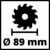 Einhell Akku-Mini-Handkreissäge TE-CS 18/89 Li-Solo Power X-Change (18 V, Li-Ion, 2500 min-1, 28 mm Schnitttiefe, 89 mm Sägeblattdurchmesser, ohne Akku und Ladegerät) - 12
