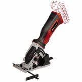 Einhell Akku-Mini-Handkreissäge TE-CS 18/89 Li-Solo Power X-Change (18 V, Li-Ion, 2500 min-1, 28 mm Schnitttiefe, 89 mm Sägeblattdurchmesser, ohne Akku und Ladegerät) - 1