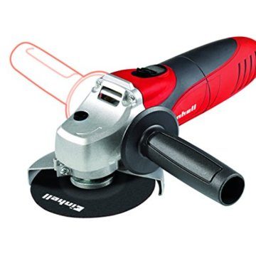 Einhell Winkelschleifer TC-AG 125 (850W, 12.000 1/min Drehzahl, 125mm Scheiben-ø, Scheibenschutz, Spindelarretierung, flacher Aluminium-Getriebekopf) - 4
