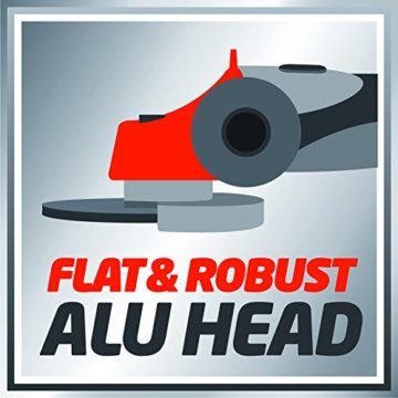 Einhell Winkelschleifer TC-AG 125 (850W, 12.000 1/min Drehzahl, 125mm Scheiben-ø, Scheibenschutz, Spindelarretierung, flacher Aluminium-Getriebekopf) - 6