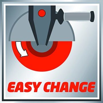 Einhell Winkelschleifer TC-AG 125 (850W, 12.000 1/min Drehzahl, 125mm Scheiben-ø, Scheibenschutz, Spindelarretierung, flacher Aluminium-Getriebekopf) - 7