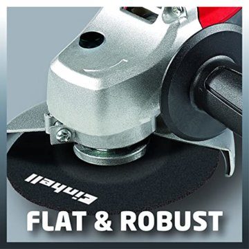 Einhell Winkelschleifer TC-AG 125 (850W, 12.000 1/min Drehzahl, 125mm Scheiben-ø, Scheibenschutz, Spindelarretierung, flacher Aluminium-Getriebekopf) - 10