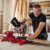 Einhell Zug-Kapp-Gehrungssäge TC-SM Dual (Neuheit 2020) (1.500 W, Ø210 x Ø30 mm Sägeblatt, 31 cm/21 cm Schnittbreite 90°/45°, Zugfunktion, Spannvorrichtung, inkl. Hartmetall-Sägeblatt) True Red - 2