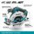 Makita DHS680Z Akku-Handkreissäge 57mm 18 V (ohne Akku, ohne Ladegerät), Blau, Silber - 2