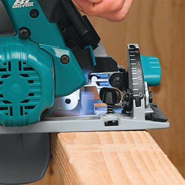 Makita DHS680Z Akku-Handkreissäge 57mm 18 V (ohne Akku, ohne Ladegerät), Blau, Silber - 8