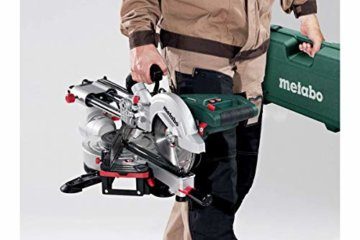 Metabo Kappsäge KGS 216 M (Kapp- und Gehrungssäge mit Zugfunktion, 619260000) 1500 W, 216mm Sägeblatt-Ø, mit Laser und LED-Arbeitslicht, im Karton - 2