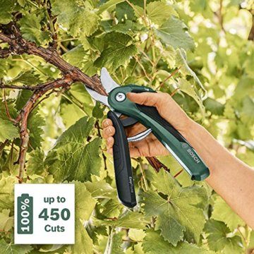 Bosch elektrische Gartenschere EasyPrune (integrierter 3,6 Volt Akku, 450 Schnitte/Akkuladung, im Karton) + Bosch Ersatzschneidemesser (für EasyPrune) - 4