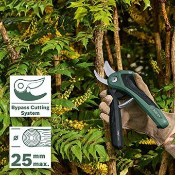 Bosch elektrische Gartenschere EasyPrune (integrierter 3,6 Volt Akku, 450 Schnitte/Akkuladung, im Karton) + Bosch Ersatzschneidemesser (für EasyPrune) - 5