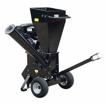BRAST Benzin Häcksler Gartenhäcksler 11kW (15PS) 420ccm Deichsel 22 Messer extra große Räder Schredder Motor-Häcksler - 5
