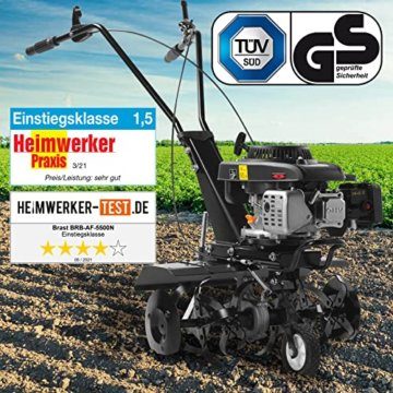 BRAST Benzin Motorhacke Gartenfräse 1,9kW(2,6PS)-5,15kW(7PS) 25-85cm Arbeitsbreite viele Modelle für kleine bis sehr große Grundstücke BRB-AF 5500 - 7