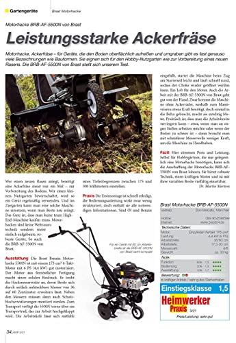 BRAST Benzin Motorhacke Gartenfräse 1,9kW(2,6PS)-5,15kW(7PS) 25-85cm Arbeitsbreite viele Modelle für kleine bis sehr große Grundstücke BRB-AF 5500 - 8