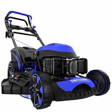 DENQBAR Benzin-Rasenmäher DQ-R51EV (9-in-1, E-Start, Gangwahl, 51 cm Schnittbreite, Mulcher, Mäher, Radantrieb, Grasfangkorb 65 L, Schnitthöhe 25-75 mm) - 1