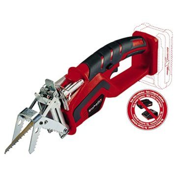 Einhell Akku-Astsäge GE-GS 18 Li – Solo Power X-Change (Lithium Ionen, 18 V, Sägeblattlänge 150 mm Qualitäts-Sägeblatt, werkzeugloser Sägeblattwechsel, abnehmbarer Astbügel, ohne Akku und Ladegerät) - 1