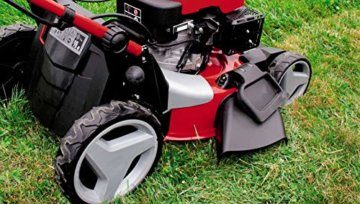 Einhell Benzin-Rasenmäher GE-PM 53/2 S HW-E Li Power X-Change (Lithium-Ionen, für 1.800 m², 1-Zylinder Einhell 4-Takt OHV Motor mit GT-Markengetriebe, inkl. 1,5 Ah PXC-Akku) - 2