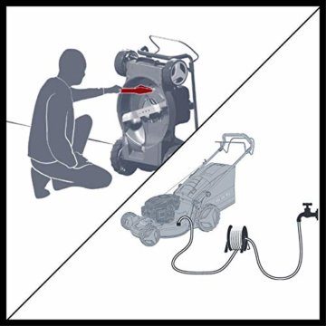 Einhell Benzin-Rasenmäher GE-PM 53/2 S HW-E Li Power X-Change (Lithium-Ionen, für 1.800 m², 1-Zylinder Einhell 4-Takt OHV Motor mit GT-Markengetriebe, inkl. 1,5 Ah PXC-Akku) - 9