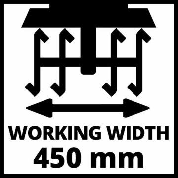 Einhell Elektro-Bodenhacke GC-RT 1545 M (1500W - 45cm, 22 cm Arbeitstiefe, 45 cm Arbeitsbreite, 2-Punkt-Sicherheitsschalter, Überlastkupplung, klappbarer Führungsholm, robuste Hackmesser) - 7