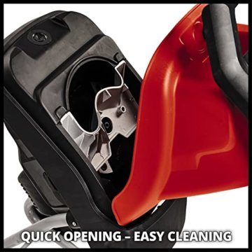 Einhell Elektro-Messerhäcksler GC-KS 2540 (2 Wendemesser aus Spezialstahl, große Trichteröffnung, Motorschutzschalter, Häckselgutfangsack, Transportgriff inkl. Stopfer) Rot - 3