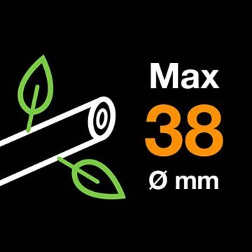 Fiskars PowerGear II Bypass-Getriebeastschere für frisches Holz, Antihaftbeschichtet, Gehärteter Präzisionsstahl, Länge: 55 cm, Schwarz/Orange, L74, 1000582 - 5
