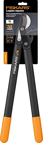 Fiskars PowerGear II Bypass-Getriebeastschere für frisches Holz, Antihaftbeschichtet, Gehärteter Präzisionsstahl, Länge: 55 cm, Schwarz/Orange, L74, 1000582 - 7