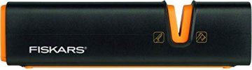 Fiskars Spaltaxt, Inklusive Klingen- und Transportschutz,: 44 cm, Antihaftbeschichtet & Axt- und Messerschärfer, Keramik- Schleifkopf/Gehäuse aus glasfaserverstärktem Kunststoff, Schwarz/Orange - 5